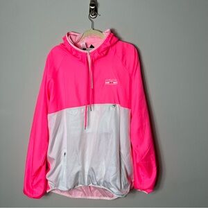 Wellfleet Beachcomber Comber Cape Cod Windbreaker Jacket Coat Hooded Pink 2XL *E
